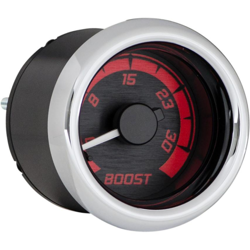 Dakota Digital - Dakota Digital MVX-8K Add-On Boost PSI Gauge - Black/Red Chrome - MVX-8K-B-KR-C