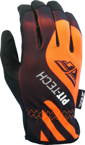 Fly Racing - Fly Racing Pit Tech Lite Gloves (2017) - 370-04707 - Flo Orange/Black - 7
