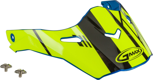 G-Max - G-Max Visor with Screws for AT-21/S Helmets - Epic Blue/Hi-Vis/Black - G021073