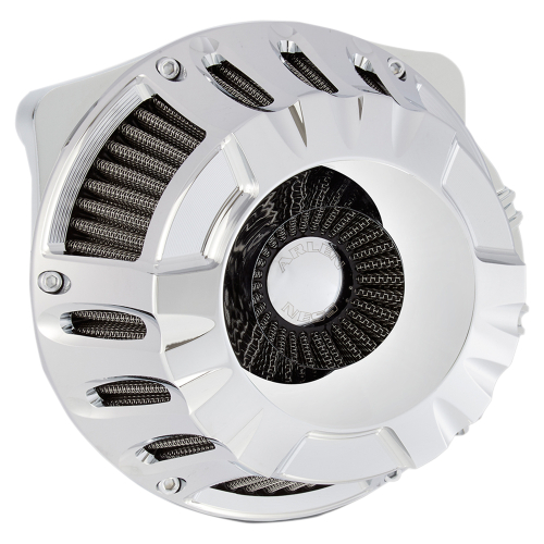 Arlen Ness - Arlen Ness Inverted Series Air Cleaner Kit - Deep Cut - Chrome - 18-916