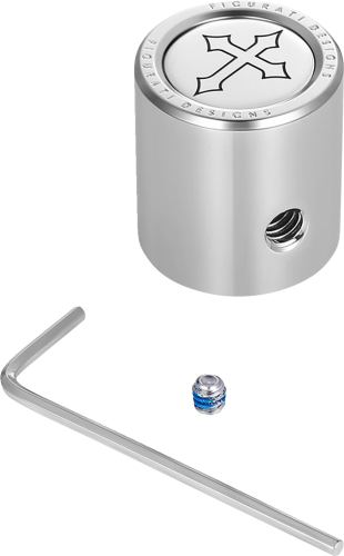 Figurati Designs - Figurati Designs Heel-Toe Shifter Cover - Stainless Steel with Cross - FD41-HTSC-SS