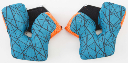 Fly Racing - Fly Racing Cheek Pads for 2015 & Newer Formula Helmets - Tel/Orange- Lg (30mm) - 73-4707L