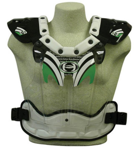 HRP Sports - HRP Sports Flak 1000 Youth Chest Protector - 1002-G-11 - Green - 95-125 Lbs.