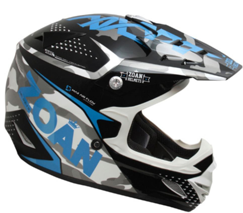 Zoan - Zoan MX-1 Sniper Graphics Helmet - 021-513 - Blue - X-Small