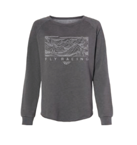 Fly Racing - Fly Racing Fly Trail Womens Sweatshirt - 358-0151S - Charcoal - Small