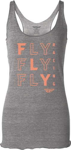Fly Racing - Fly Racing Fly Tic Tac Toe Womens Tank Top - 356-6162M - Gray - Medium