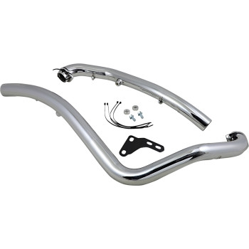 Baron Custom Accessories - Baron Custom Accessories Curved Exhaust Systems for Yamaha XV1900 Raider - BA-1025-01