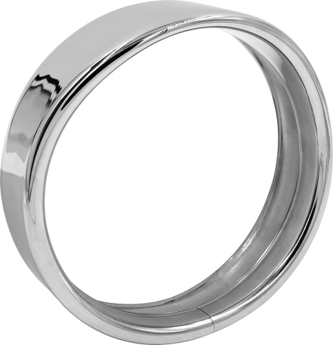 Saddle Tramp - Saddle Tramp 7in. Visor Style Light Trime Ring - Chrome - BC-HDTRIM4