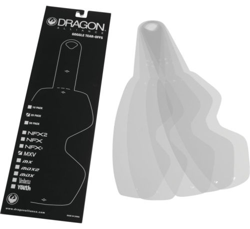 Dragon Alliance - Dragon Alliance Dragon Eyewear MXV Tear Offs - 366390000901