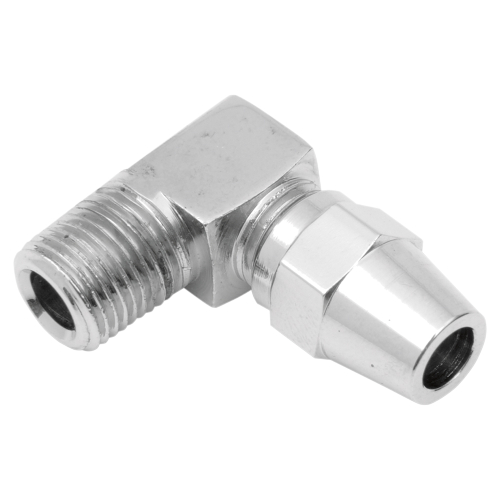 Russell - Russell Pro System II Nylon Chrome Steel Male NPT 90deg. Master Cylinder/Caliper Fitting - 1/8in. - R4341C