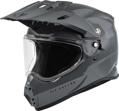 Fly Racing - Fly Racing Trekker Solid Helmet - 73-7035L - Gray - Large