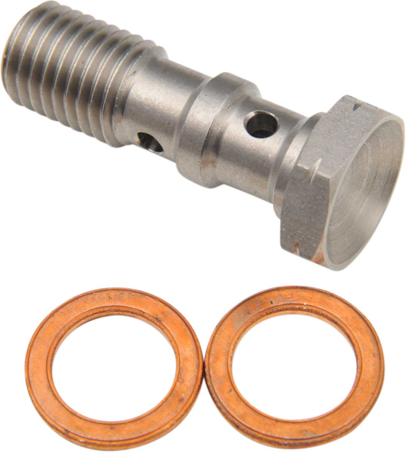 Goodridge - Goodridge Stainless Steel Double Banjo Bolt for Honda, Kawasaki, Yamaha - 10mm x 1.25in. - P993-03-32C