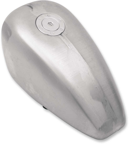 Drag Specialties - Drag Specialties Gas Tank With Chrome Aero-Style Gas Cap - 3.3 Gallon - Left Side Petcock - 011744