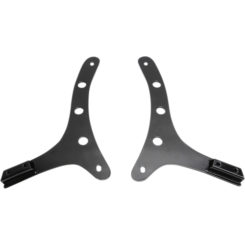 Cycle Visions - Cycle Visions Sissy Bar Side Plates - Black - CV3100B