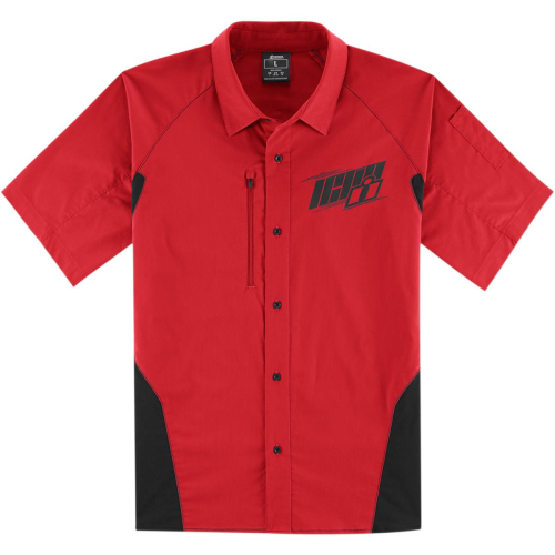Icon - Icon Overlord Shop Shirt - 3040-2795 - Red - 2XL