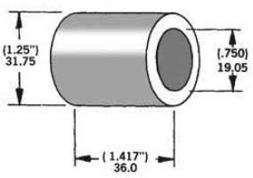 HardDrive - HardDrive 3/4in. Axle Spacers - 1.410in. W - Zinc - 339296