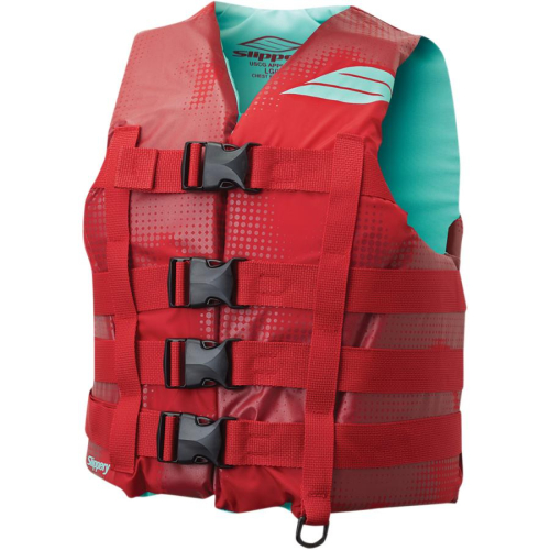 Slippery - Slippery Hydro Nylon Vest - 3240-0750 - Red/Aqua - Sm-Md