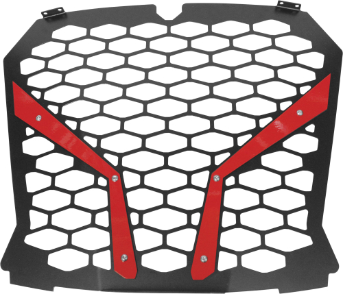 ModQuad - ModQuad Front Grill - Black/Silver - RZR-FG-XP1KS-RD