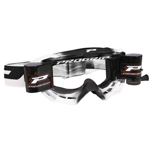 Pro Grip - Pro Grip 3200 Venom Goggles with Roll-Off System - PZ3200RONEBI - Black/White - OSFA