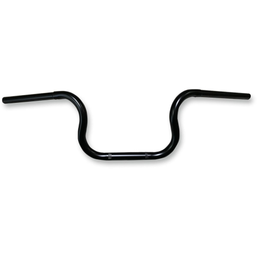 Nash Motorcycle Company - Nash Motorcycle Company Looky-Looky Handlebar - 8in End Rise - 1in Dia. x 29in W - 11.5in Center Width - 5in Pullback - Bk - LLBIBDK