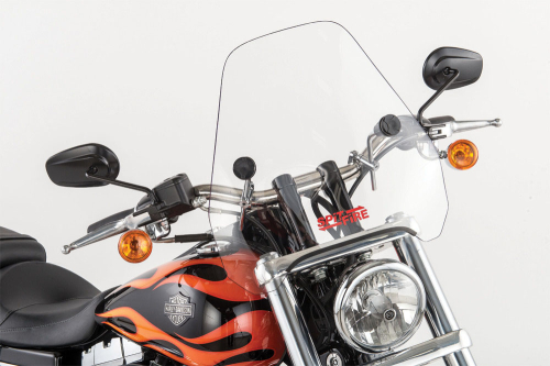 Slipstreamer - Slipstreamer S-06 Spitfire Sport Shield with 1 1/4in. Clamps - Clear - S-06-C-1.25"