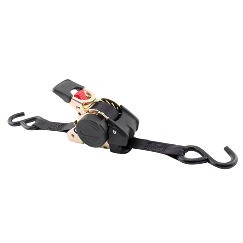 Erickson - Erickson Re-Tractable Tie-Down Straps - 1in. x 10ft. - Black - 54415