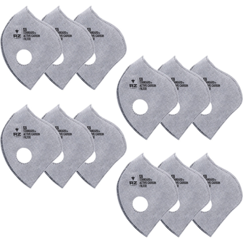 RZ Mask - RZ Mask F1 Carbon Replacement Face Mask Filters - Lg - 12 Pk - FL-62DF:25608