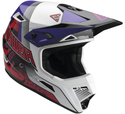 Answer - Answer AR1 Vendetta Youth Helmet - 447771 - Red/White/Purple - Large