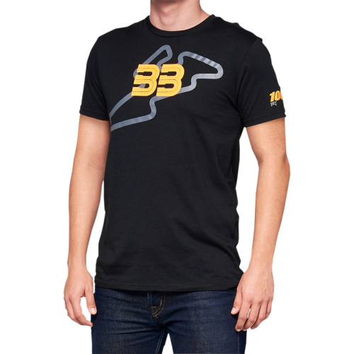 100% - 100% BB33 Track T-Shirt - BB-32141-001-11 - Black - Medium