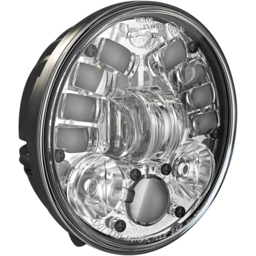 J.W. Speaker - J.W. Speaker 5.75in. 8691 Pedestal Mount LED Adaptive 2 Headlight - Chrome - 0555121