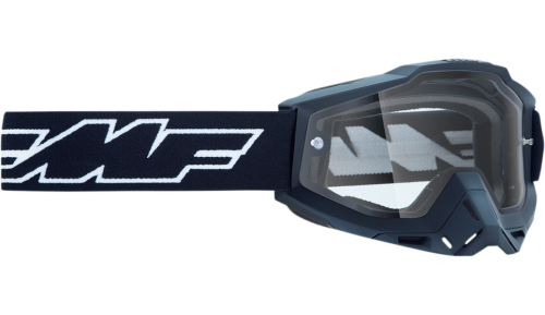 FMF Racing - FMF Racing PowerBomb Enduro Rocket Goggles - F-50202-501-01 - Black / Clear Lens - OSFM