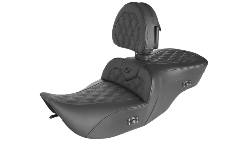 Saddlemen - Saddlemen Heated Road Sofa LS Seat with Backrest - 897-06-182BRHC