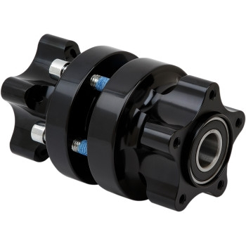 Arlen Ness - Arlen Ness Front Cartridge Hub Kit Dual Disc - Black - 71-614