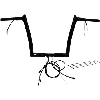 Fat Baggers, Inc. - Fat Baggers, Inc. 1-1/4in. Plug and Play EZ Install Pointed Top Handlebar Kit - Black - 901912-B