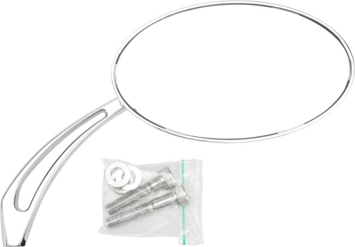 HardDrive - HardDrive Universal Oval Arrow Mirror - Chrome - ES-211+A10