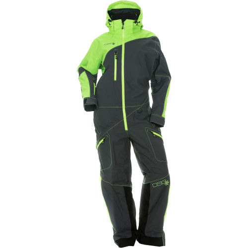 DSG - DSG Drop Seat Womens Monosuit - 99326 - Lime/Gray - Large