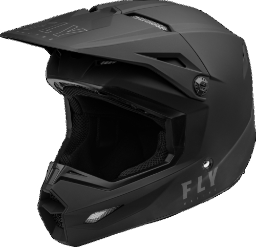 Fly Racing - Fly Racing Kinetic Solid Helmet - F73-3471M - Matte Black - Medium