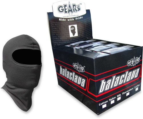 Gears - Gears Cotton Face Mask - 12 Pack - 300220-1 - Black - OSFM