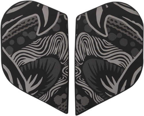 Icon - Icon Side Plate Kit for Airframe Helmet - Oro Boros, Black - 0133-1018