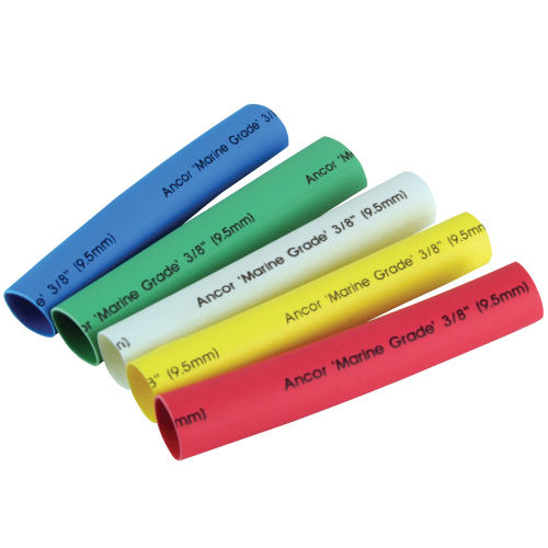 Ancor - Ancor Adhesive Lined Heat Shrink Tubing - 5-Pack, 3", 12 to 8 AWG, Assorted Colors