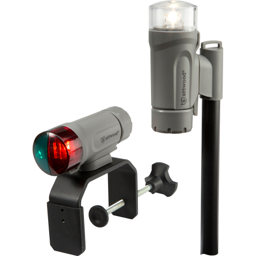 Attwood Marine - Attwood Clamp-On Portable LED Light Kit - Marine Gray