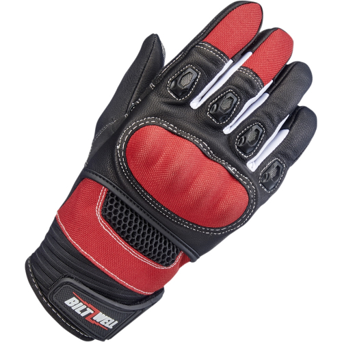 Biltwell Inc. - Biltwell Inc. Bridgeport Gloves - 1509-0801-305 - Red/Black - X-Large
