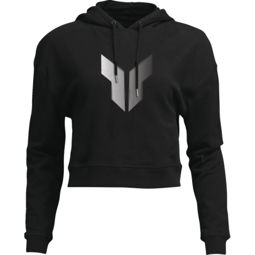 Thor - Thor Noise Pullover Crop Womens Hoodie - 3051-1247 - Black - Large