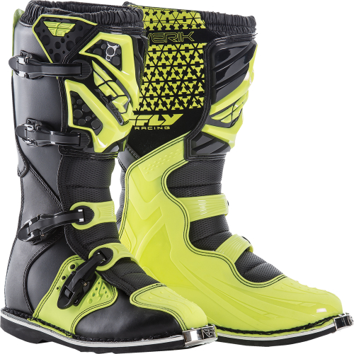 Fly Racing - Fly Racing Maverik MX Boots - 364-56810 - Hi-Vis - 10