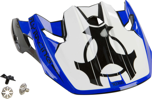 Fly Racing - Fly Racing Visor for Toxin Helmets - Original Blue/Black/White - 73-88023