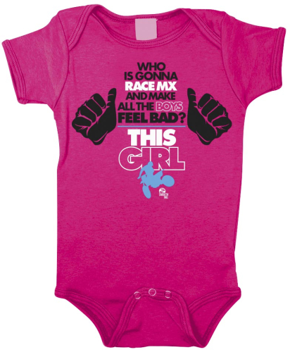 Smooth - Smooth MX This Girl Infant Romper - 1634-102 - Pink - 6-12 months