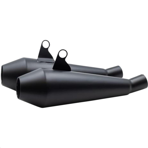 British Customs - British Customs Shorty Predator Pro Muffler - Black - BC902-111-B
