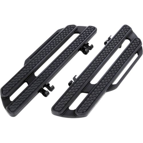 Arlen Ness - Arlen Ness Method Driver Floorboards - Black Anodized - 410-018
