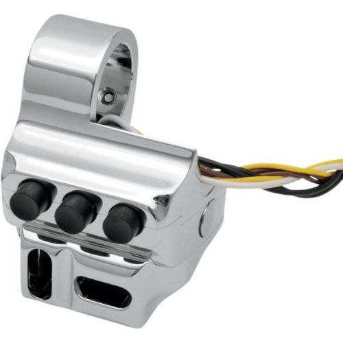 Performance Machine - Performance Machine Contour Cable Clutch 5-Button Switch Housing - Chrome - 0062-2045-CH