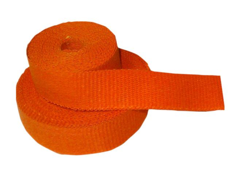 Cycle Performance - Cycle Performance Exhaust Pipe Wrap with Silver Tie Wrap - 1in. x 50ft. - Orange - CPP/9063